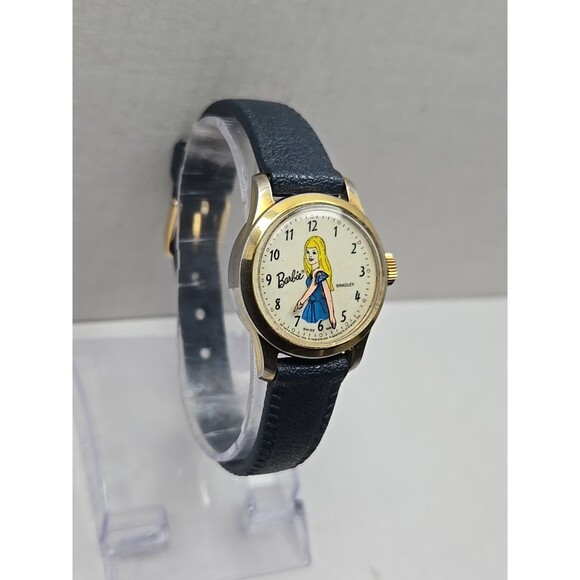 Vintage Bradley Mattel Barbie Watch Swiss Manual Wind Moving Arms 1973 Works - Picture 3 of 11